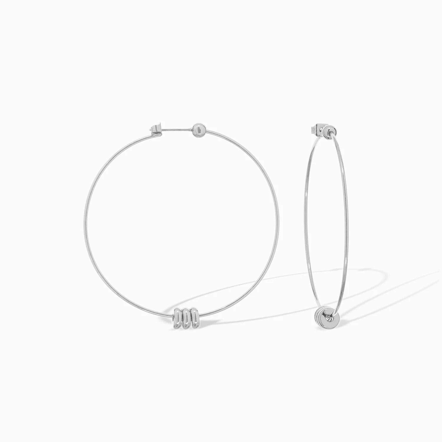 thin hoop with rondelle beads - Image 3