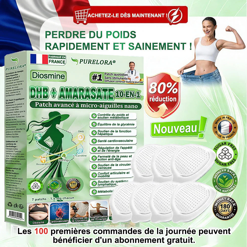 [𝗡𝗼𝘂𝘃𝗲𝗹𝗹𝗲 𝗙𝗼𝗿𝗺𝘂𝗹𝗲 𝗔𝗺é𝗹𝗶𝗼𝗿é𝗲] 🇫🇷𝐏𝐮𝐫𝐞𝐥𝐨𝐫𝐚® 𝐌𝐞𝐭𝐚𝐛𝐨𝐥𝐢𝐜 𝐌𝐚𝐭𝐫𝐢𝐱 – 𝐏𝐚𝐭𝐜𝐡 𝐍𝐚𝐧𝐨 à 𝐌𝐢𝐜𝐫𝐨𝐧𝐞𝐞𝐝𝐥𝐞𝐬 𝟏𝟎-𝐞𝐧-𝟏 𝐃𝐇𝐁 + 𝐀𝐦𝐚𝐫𝐚𝐬𝐚𝐭𝐞