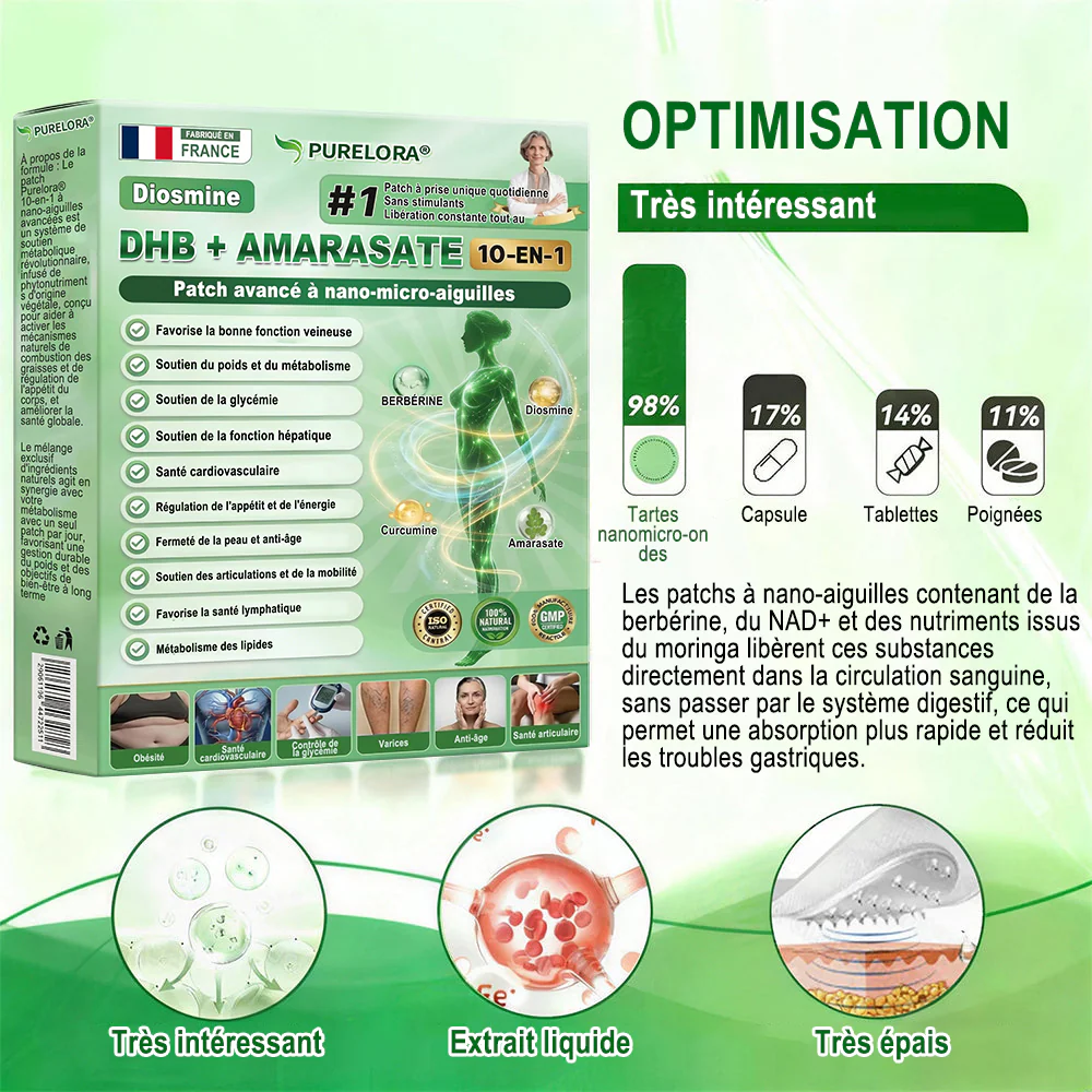 💎𝐏𝐮𝐫𝐞𝐥𝐨𝐫𝐚® 𝐌𝐞𝐭𝐚𝐛𝐨𝐥𝐢𝐜 𝐌𝐚𝐭𝐫𝐢𝐱 – 𝐏𝐚𝐭𝐜𝐡 𝐍𝐚𝐧𝐨 à 𝐌𝐢𝐜𝐫𝐨𝐧𝐞𝐞𝐝𝐥𝐞𝐬 𝟏𝟎-𝐞𝐧-𝟏 𝐃𝐇𝐁 + 𝐀𝐦𝐚𝐫𝐚𝐬𝐚𝐭𝐞 💧𝐔𝐧𝐞 𝐬𝐞𝐮𝐥𝐞 𝐚𝐩𝐩𝐥𝐢𝐜𝐚𝐭𝐢𝐨𝐧 𝐩𝐚𝐫 𝐣𝐨𝐮𝐫 ✅𝐂𝐨𝐧𝐯𝐢𝐞𝐧𝐭 𝐚𝐮𝐱 𝐜𝐚𝐬 𝐝’𝐨𝐛é𝐬𝐢𝐭é, 𝐝𝐞 𝐫𝐞𝐥â𝐜𝐡𝐞𝐦𝐞𝐧𝐭 𝐜𝐮𝐭𝐚𝐧é, 𝐝𝐞 𝐝𝐢𝐚𝐛è𝐭𝐞, 𝐝𝐞 𝐯𝐚𝐫𝐢𝐜𝐞𝐬, 𝐝𝐞 𝐥𝐲𝐦𝐩𝐡œ𝐝è𝐦𝐞, 𝐝𝐞 𝐭𝐫𝐨𝐮𝐛𝐥𝐞𝐬 𝐝𝐮 𝐬𝐨𝐦𝐦𝐞𝐢𝐥 𝐞𝐭 𝐝𝐞 𝐝𝐨𝐮𝐥𝐞𝐮𝐫𝐬 𝐚𝐫𝐭𝐢𝐜𝐮𝐥𝐚𝐢𝐫𝐞𝐬 - Image 11