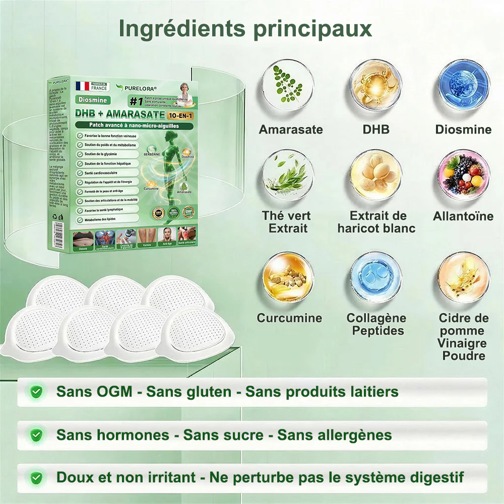 💎𝐏𝐮𝐫𝐞𝐥𝐨𝐫𝐚® 𝐌𝐞𝐭𝐚𝐛𝐨𝐥𝐢𝐜 𝐌𝐚𝐭𝐫𝐢𝐱 – 𝐏𝐚𝐭𝐜𝐡 𝐍𝐚𝐧𝐨 à 𝐌𝐢𝐜𝐫𝐨𝐧𝐞𝐞𝐝𝐥𝐞𝐬 𝟏𝟎-𝐞𝐧-𝟏 𝐃𝐇𝐁 + 𝐀𝐦𝐚𝐫𝐚𝐬𝐚𝐭𝐞 💧𝐔𝐧𝐞 𝐬𝐞𝐮𝐥𝐞 𝐚𝐩𝐩𝐥𝐢𝐜𝐚𝐭𝐢𝐨𝐧 𝐩𝐚𝐫 𝐣𝐨𝐮𝐫 ✅𝐂𝐨𝐧𝐯𝐢𝐞𝐧𝐭 𝐚𝐮𝐱 𝐜𝐚𝐬 𝐝’𝐨𝐛é𝐬𝐢𝐭é, 𝐝𝐞 𝐫𝐞𝐥â𝐜𝐡𝐞𝐦𝐞𝐧𝐭 𝐜𝐮𝐭𝐚𝐧é, 𝐝𝐞 𝐝𝐢𝐚𝐛è𝐭𝐞, 𝐝𝐞 𝐯𝐚𝐫𝐢𝐜𝐞𝐬, 𝐝𝐞 𝐥𝐲𝐦𝐩𝐡œ𝐝è𝐦𝐞, 𝐝𝐞 𝐭𝐫𝐨𝐮𝐛𝐥𝐞𝐬 𝐝𝐮 𝐬𝐨𝐦𝐦𝐞𝐢𝐥 𝐞𝐭 𝐝𝐞 𝐝𝐨𝐮𝐥𝐞𝐮𝐫𝐬 𝐚𝐫𝐭𝐢𝐜𝐮𝐥𝐚𝐢𝐫𝐞𝐬 - Image 8
