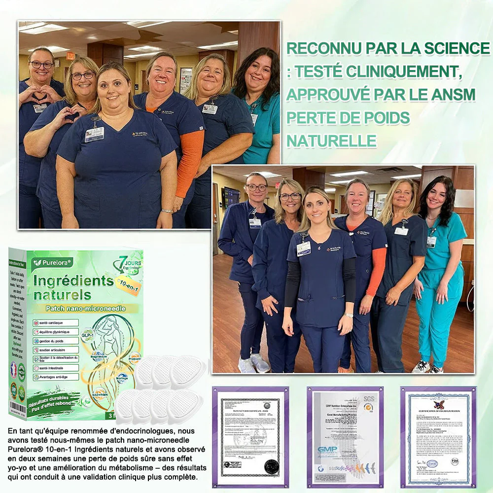 💖 𝑷𝒉𝒂𝒓𝒎𝒂𝒄𝒊𝒆 𝑶𝒇𝒇𝒊𝒄𝒊𝒆𝒍𝒍𝒆 💖 | 🇫🇷 Purelora® Patch Nano Microneedle 10-en-1 aux ingrédients naturels ✅ Aide à gérer le poids, soutient cœur, glycémie, intestin & articulations, raffermit la peau et booste l’énergie. - Image 16