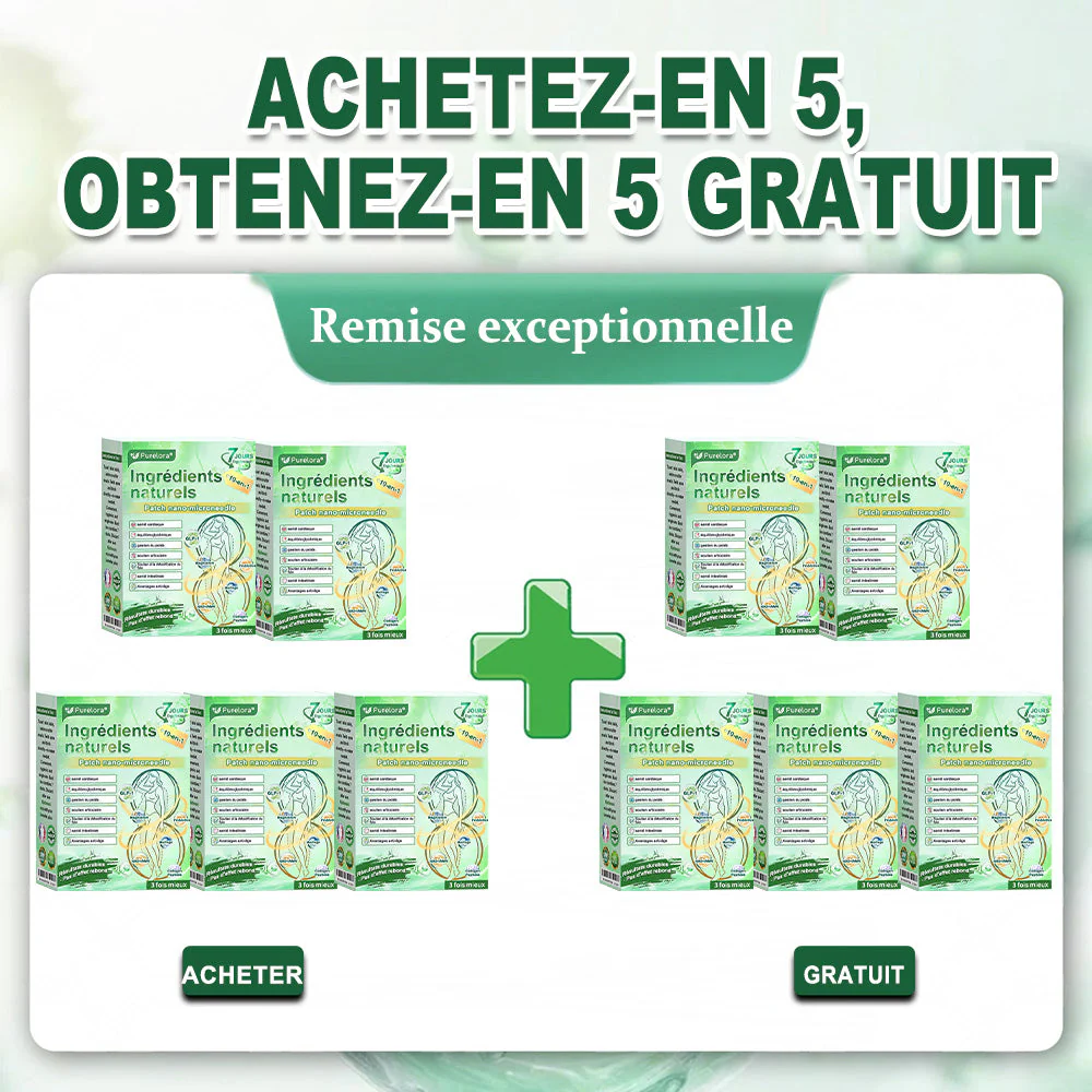 💖 𝑷𝒉𝒂𝒓𝒎𝒂𝒄𝒊𝒆 𝑶𝒇𝒇𝒊𝒄𝒊𝒆𝒍𝒍𝒆 💖 | 🇫🇷 Purelora® Patch Nano Microneedle 10-en-1 aux ingrédients naturels ✅ Aide à gérer le poids, soutient cœur, glycémie, intestin & articulations, raffermit la peau et booste l’énergie. - Image 27