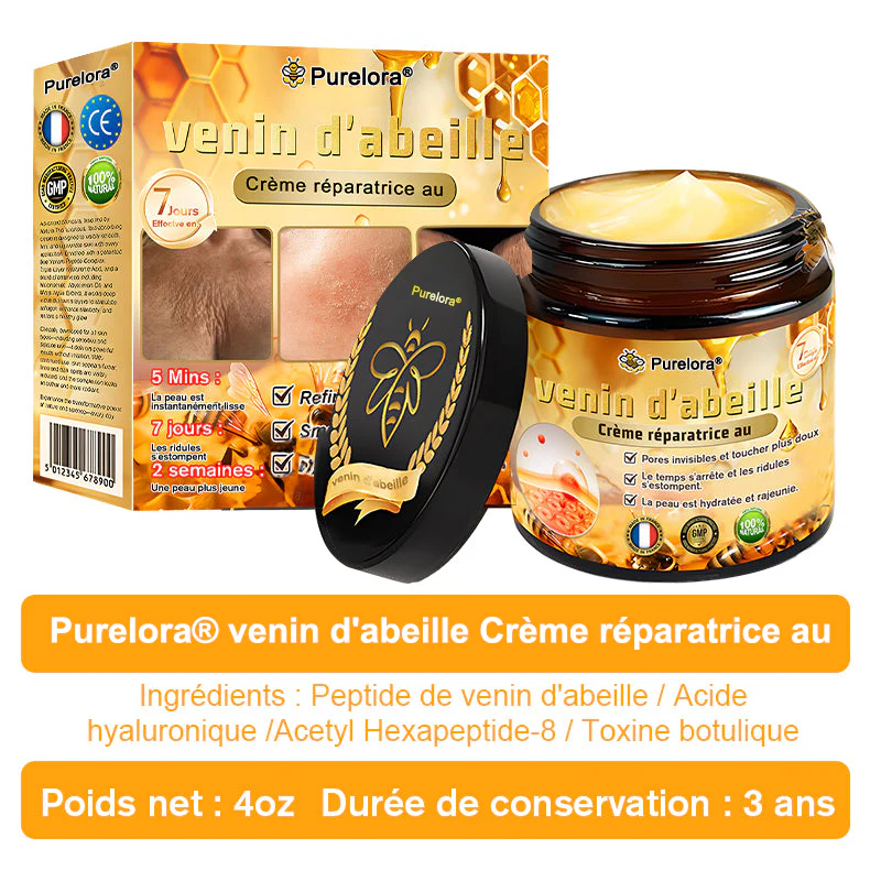 "Fabriqué et expédié de France|🐝Boutique officielle✨Purelora® venin d'abeille Crème réparatrice au 🔥 DERNIER JOUR - 80 % DE RÉDUCTION 💎" - Image 12